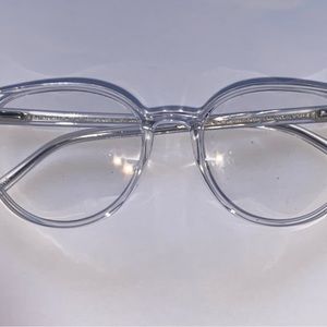 WP 20205 CRYSTAL CLEAR 50-17-140 Eyeglasses Frame real minor used- pre-owned